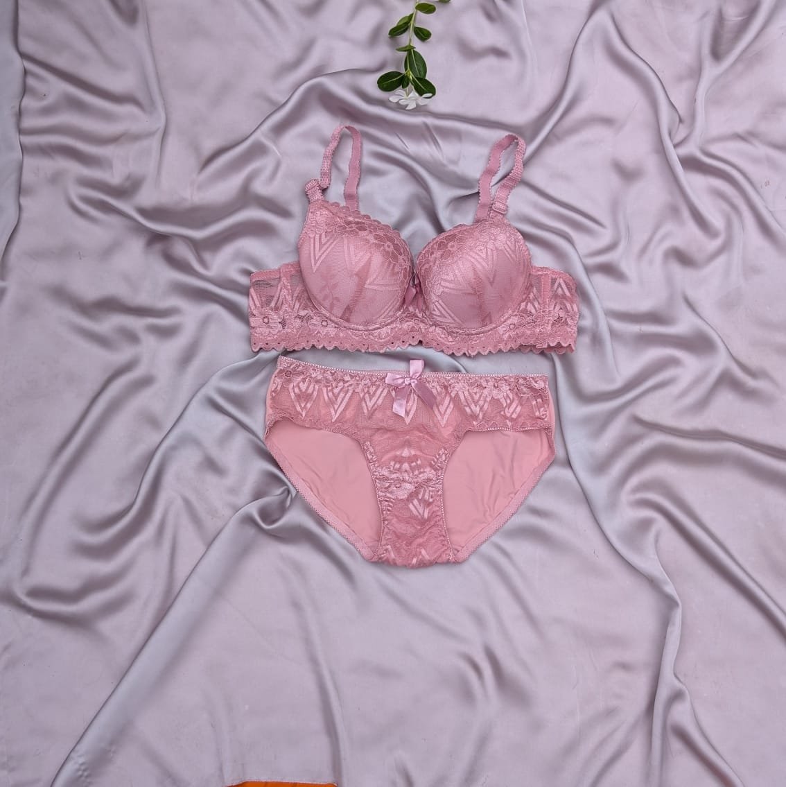 Pushup Wired Bridal/Daily Wear Net Bra Set — view 6