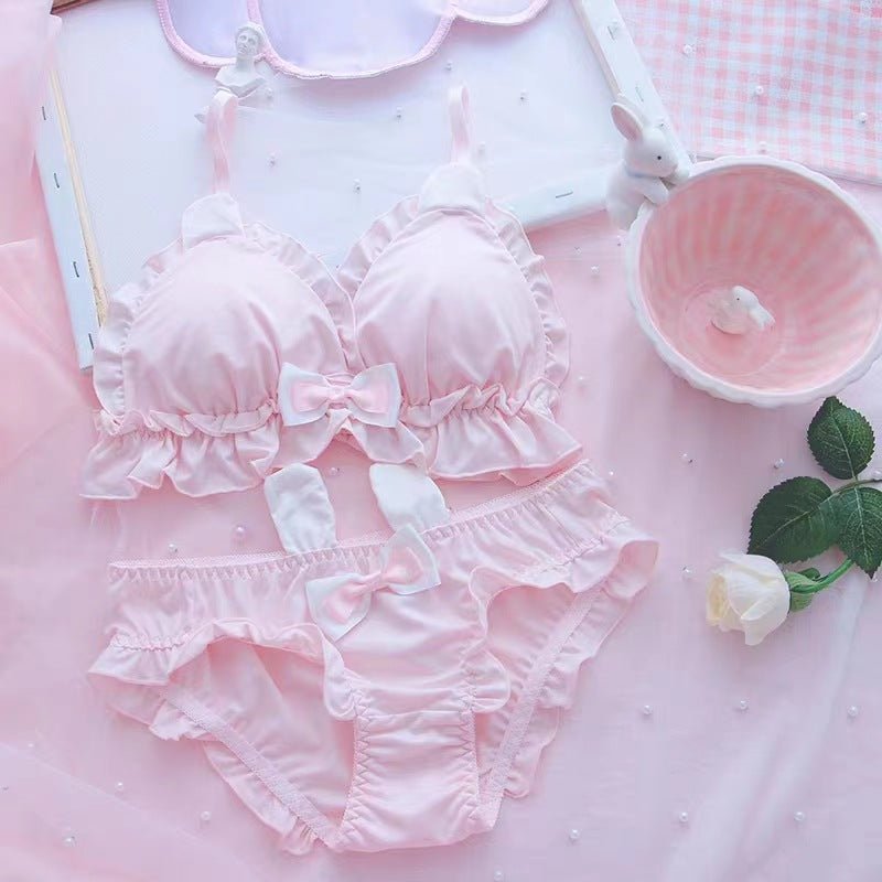 Rabbit Ears Design Very Elagant Soft Light Padded Bra Set — view 4