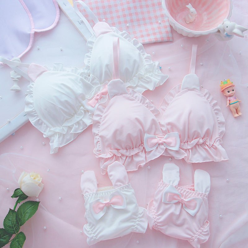 Rabbit Ears Design Very Elagant Soft Light Padded Bra Set — view 5