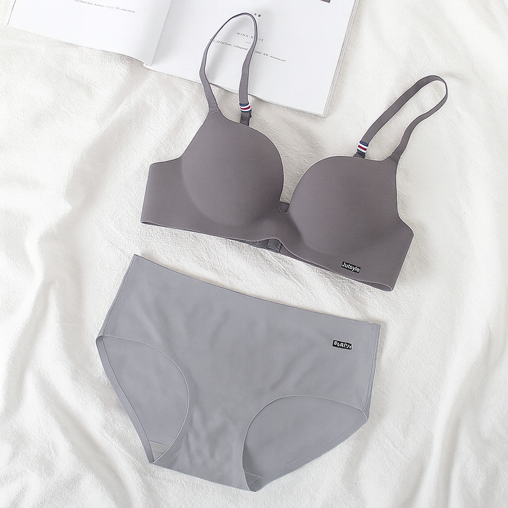 Seamless Medium Padded Bra With Matching Underwear — view 7