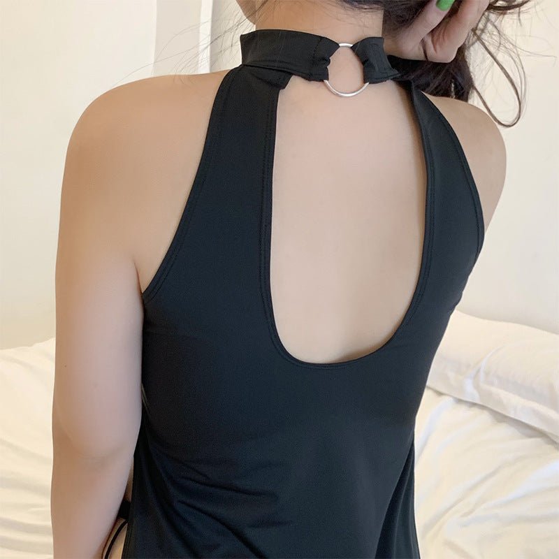 Short Shirt Type Silky Nighty (5017) — view 2