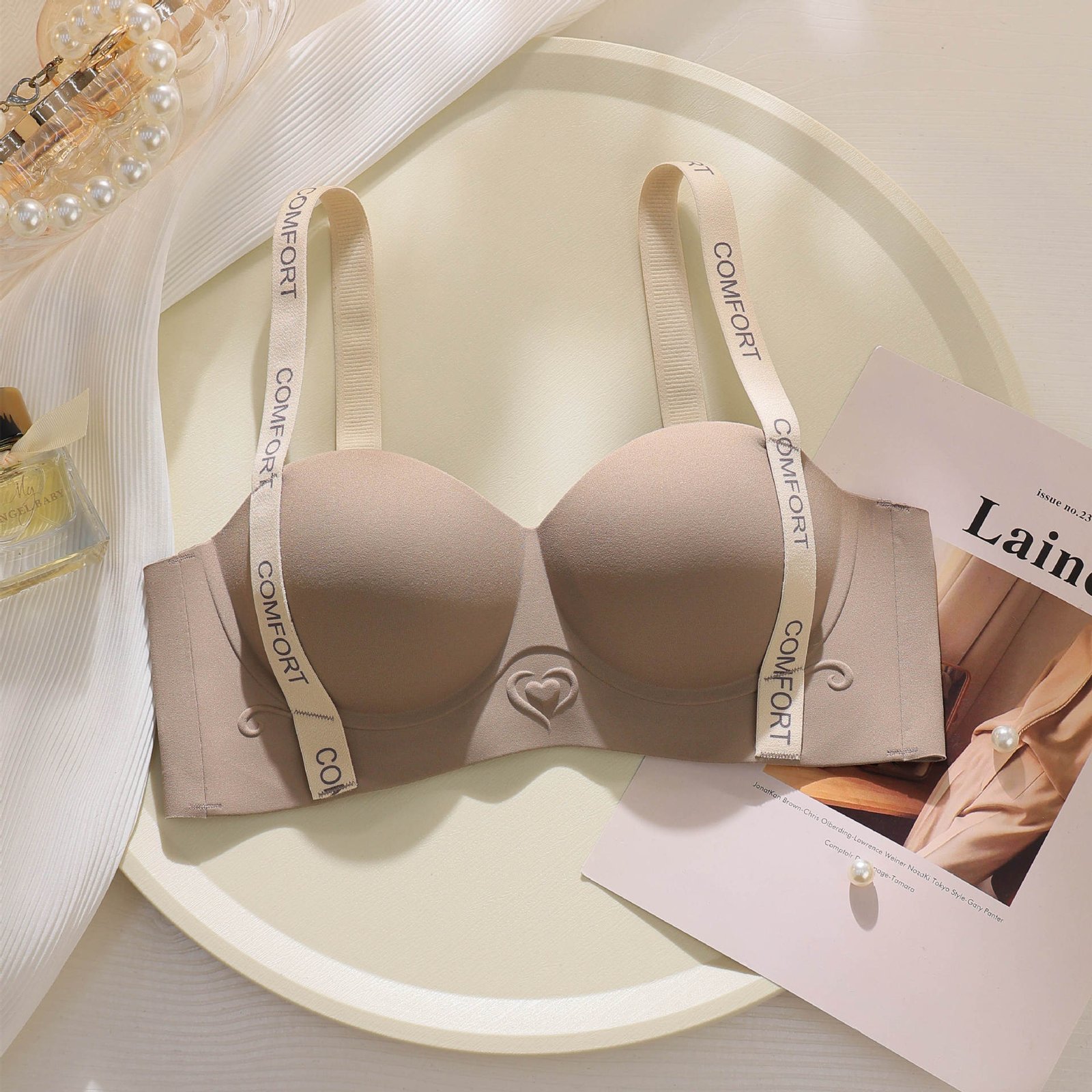 Single Padded Deep Cleavage Long Daily Wear Bra — view 5