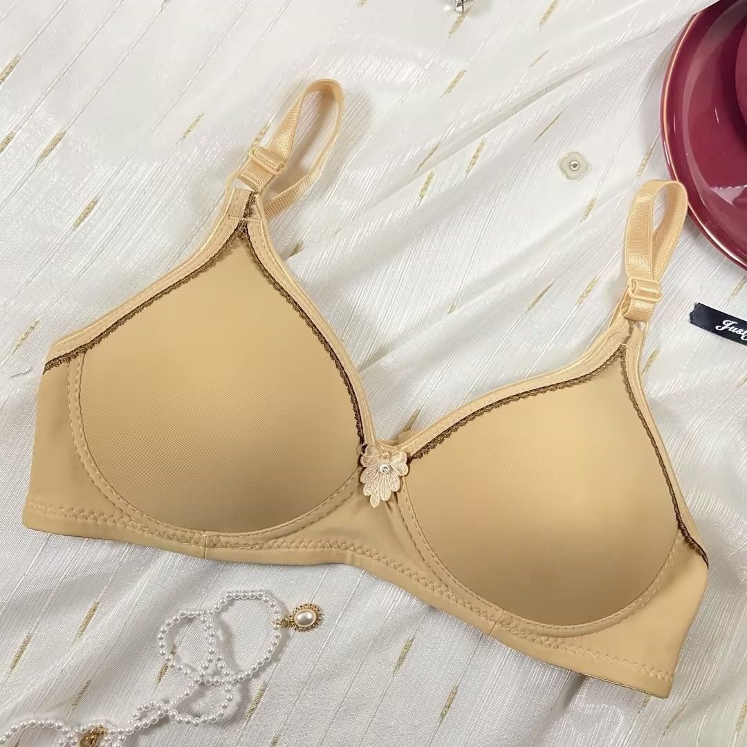 Single Padded Flower Design Lining Bra — view 3
