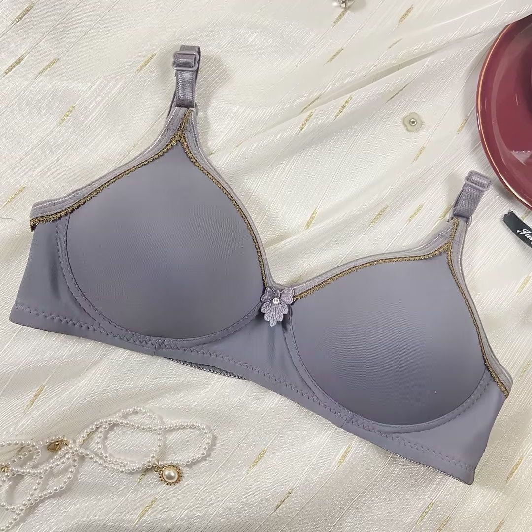 Single Padded Flower Design Lining Bra — view 7
