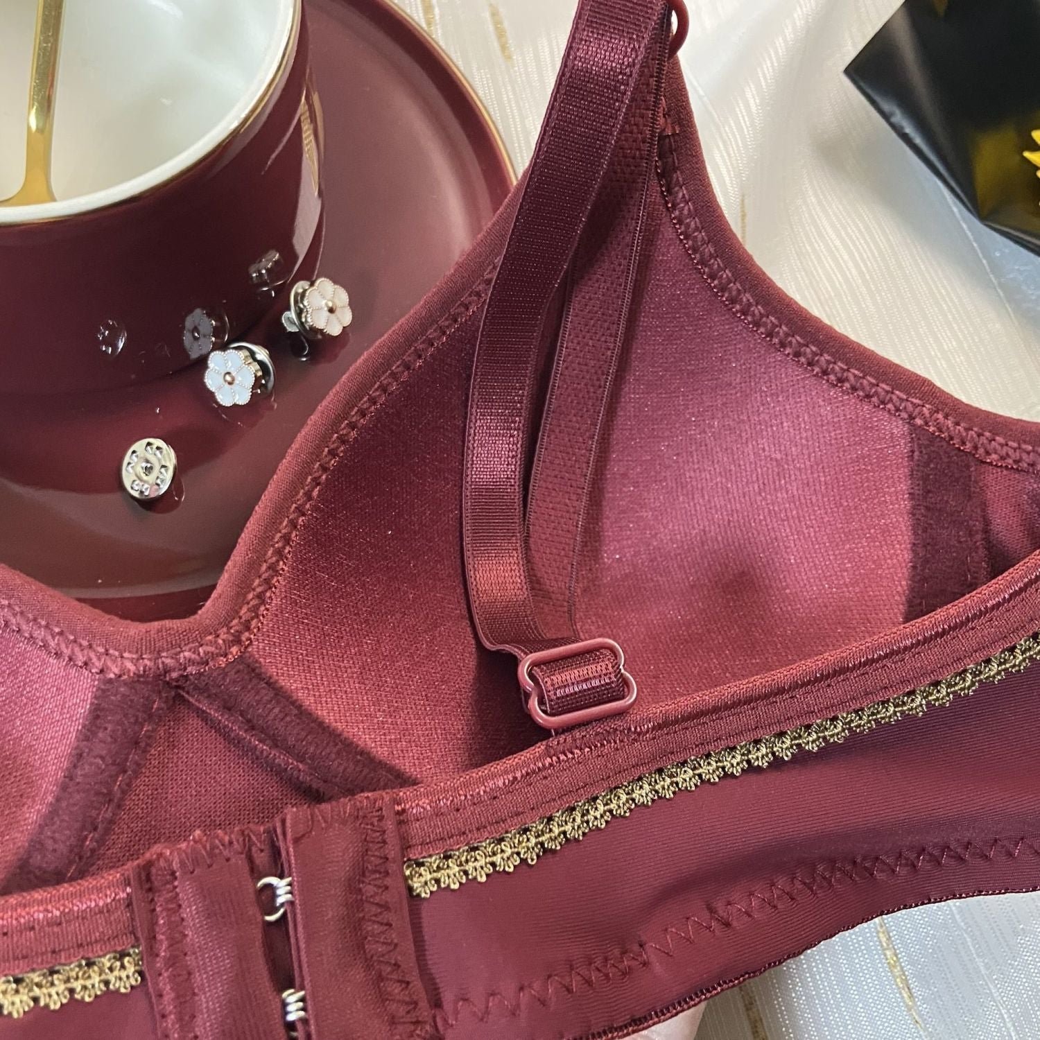 Single Padded Flower Design Lining Bra — view 8