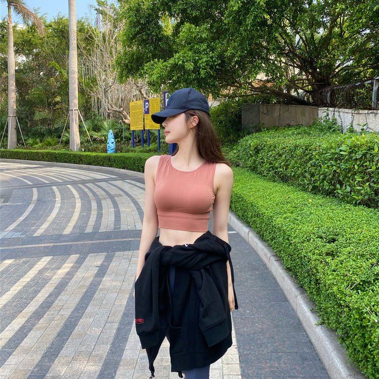 Sleevless Light Padded Relaxing Top — view 9