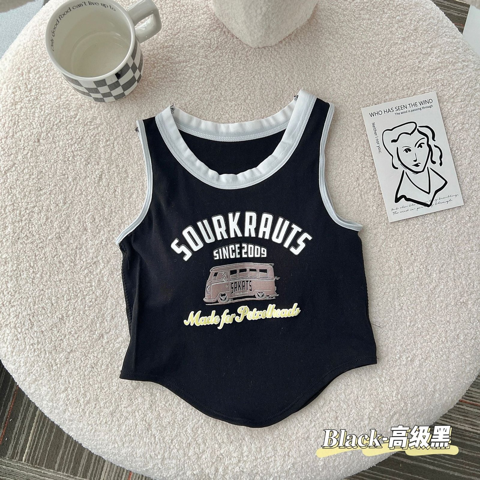 Sourkrauts Written Light Padded Short Camisole — view 3