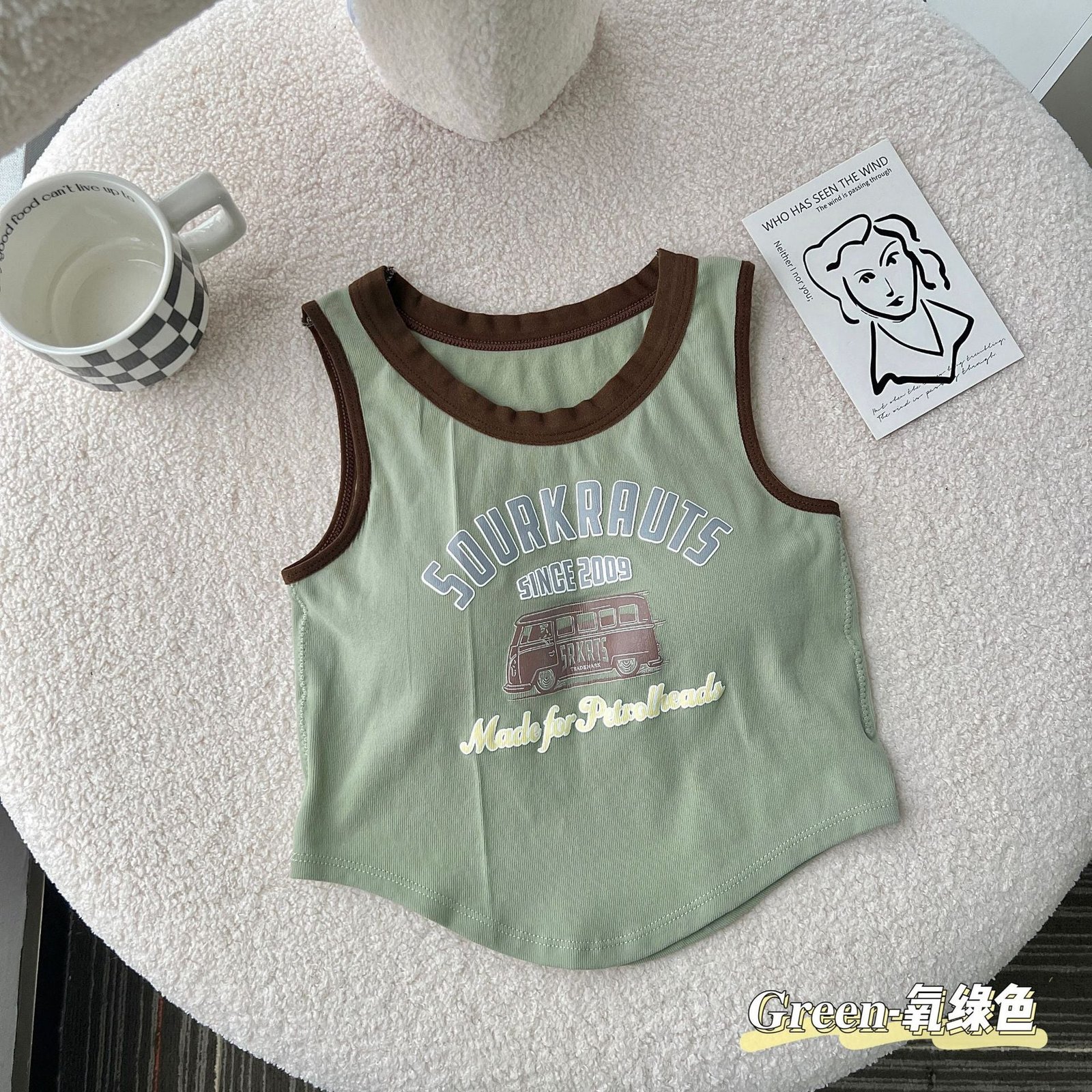 Sourkrauts Written Light Padded Short Camisole — view 5