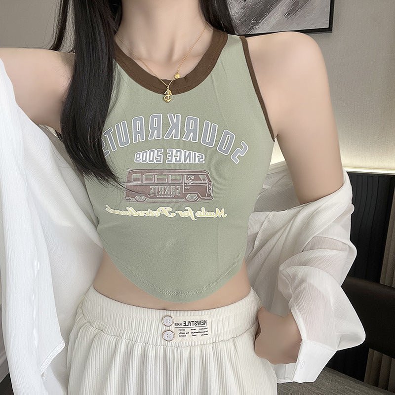 Sourkrauts Written Light Padded Short Camisole — view 9