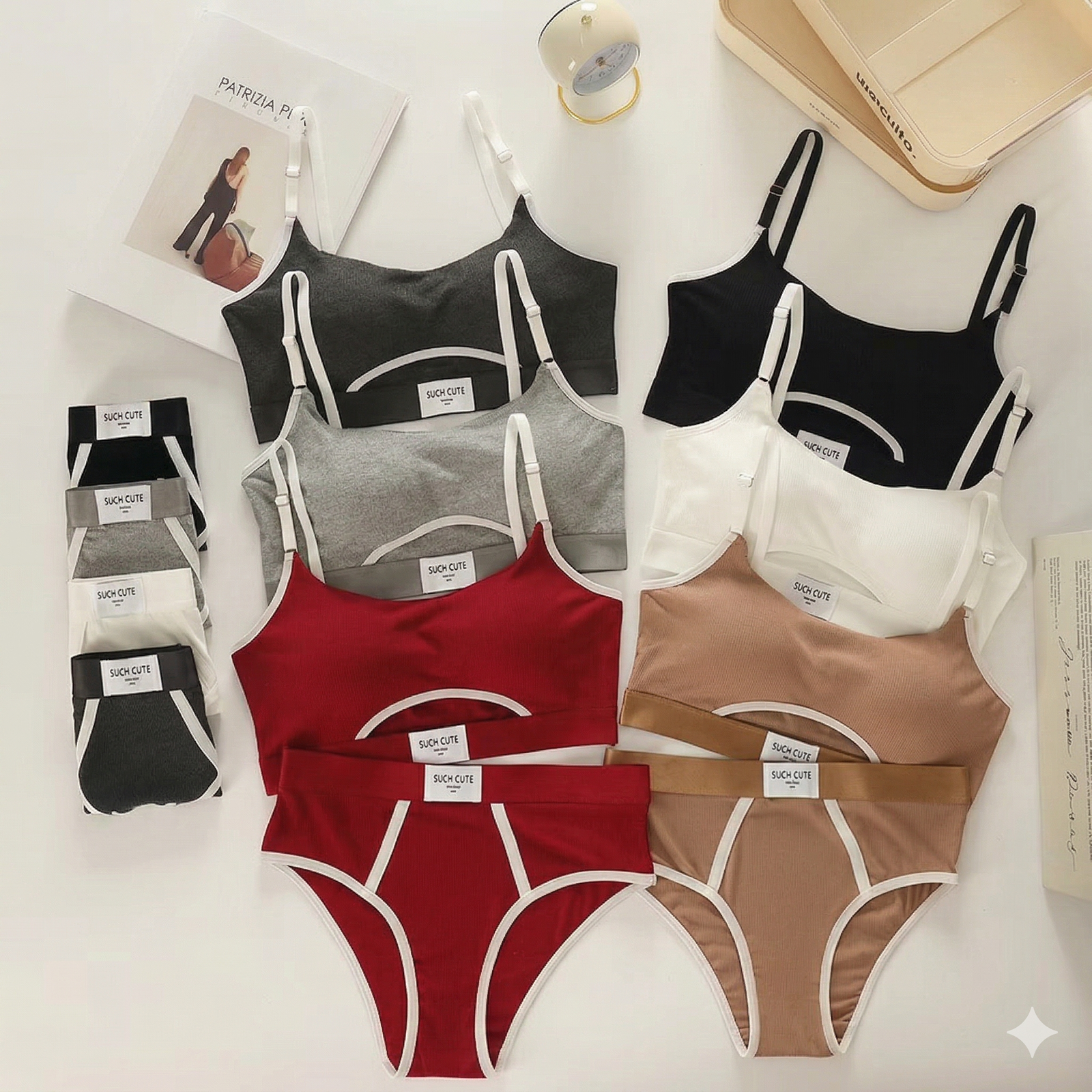 Such Cute Written Daily Wear Bra Set