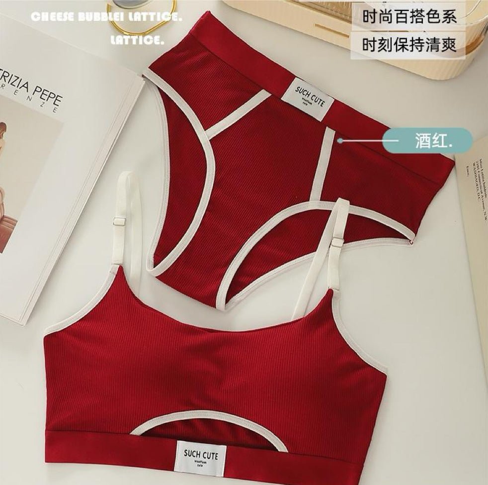 Such Cute Written Daily Wear Bra Set — view 4