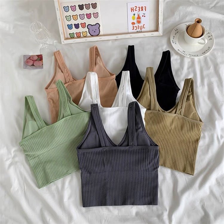 V Shape Vest Type Long Bra — view 2