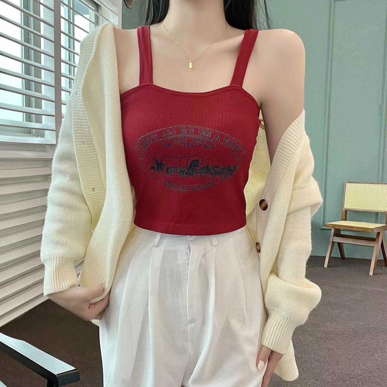 Very Light Padded Trip On Go Tank Top /Camisole — view 3