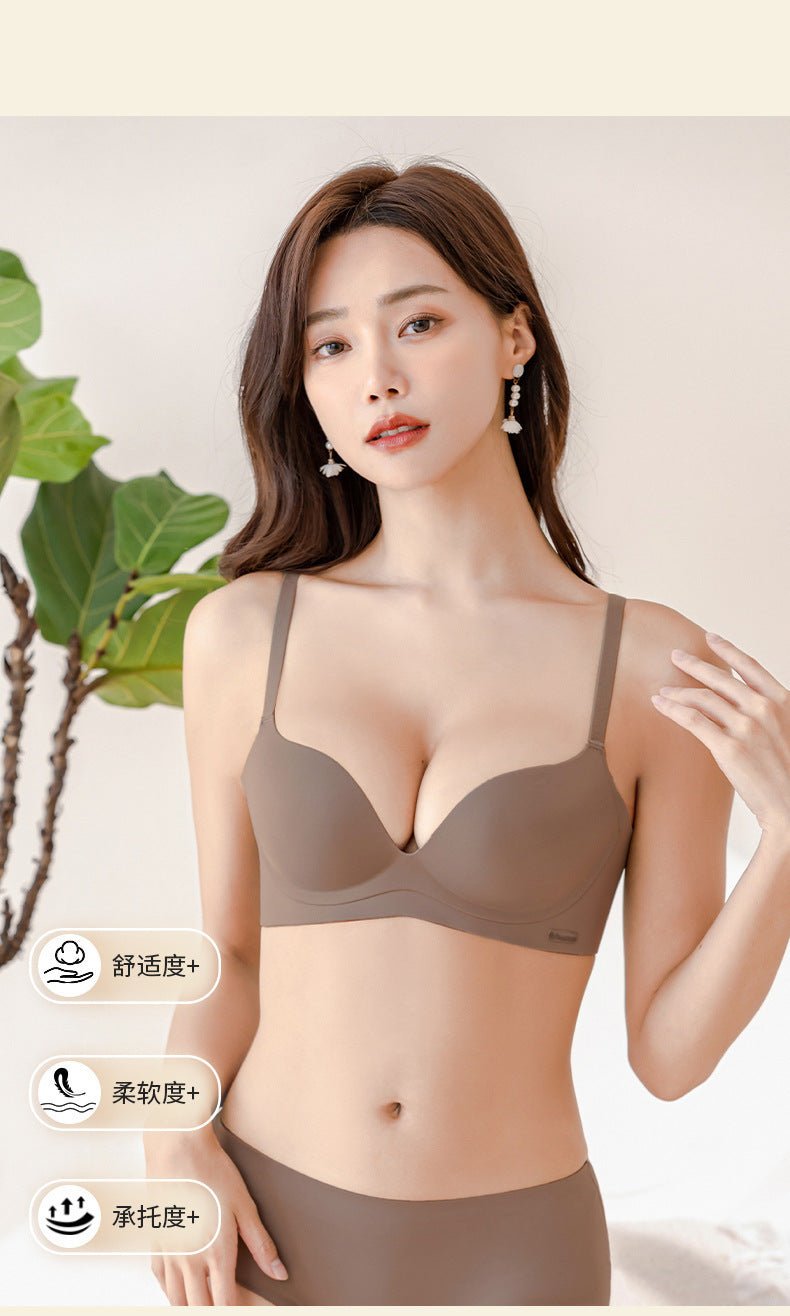 Very Soft Double Padded Seamless Cool  T-Shirt Bra — view 10