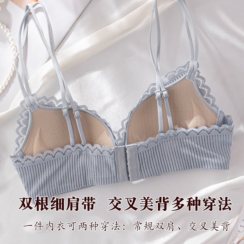 Very Soft & Smooth Lace Design Bra Set — view 5