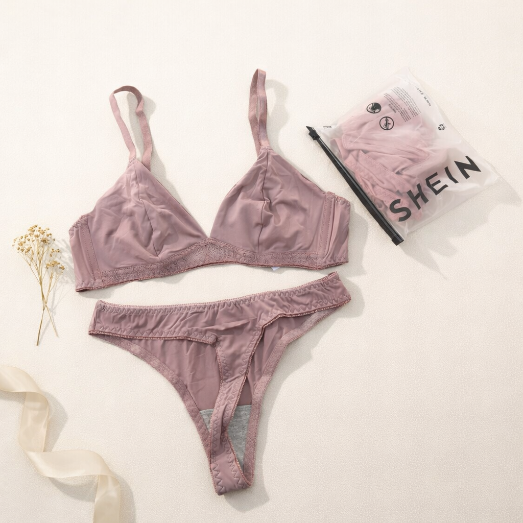 Very Soft & Smooth Non Padded Bra & Thongs Set ( SHEIN) — view 2