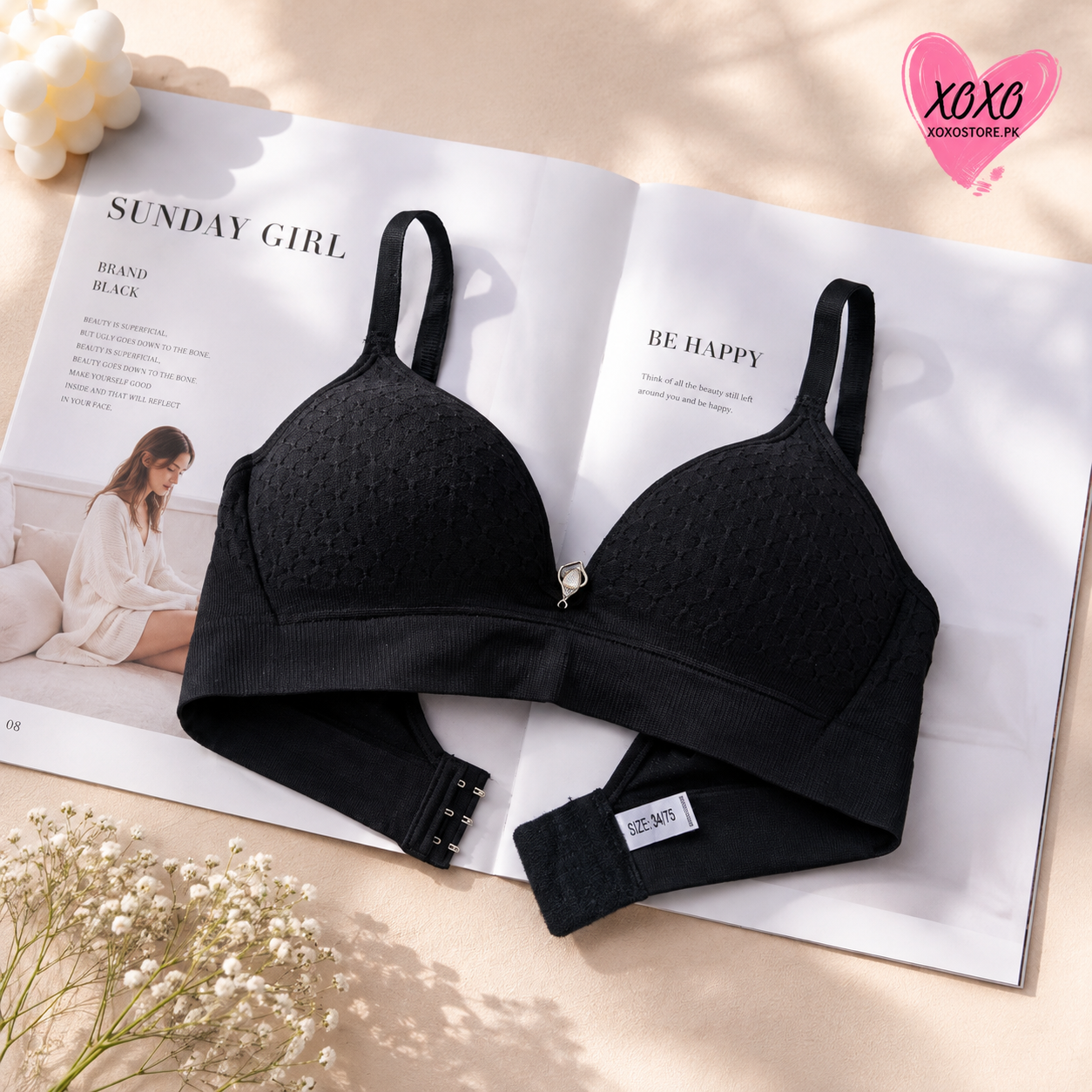 Xoxo Textured Very Soft Padded Daily Dear Bra — view 2
