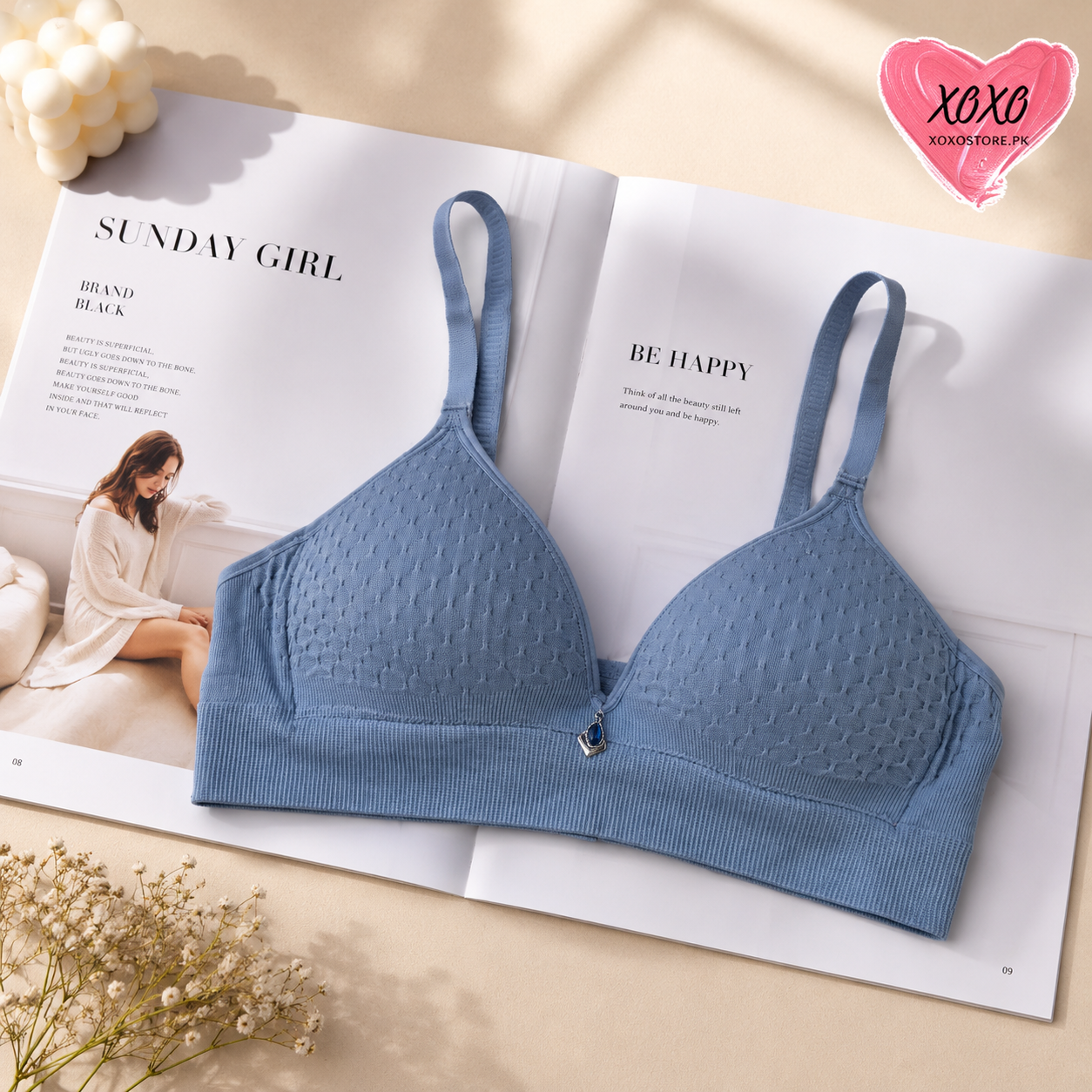 Xoxo Textured Very Soft Padded Daily Dear Bra — view 3