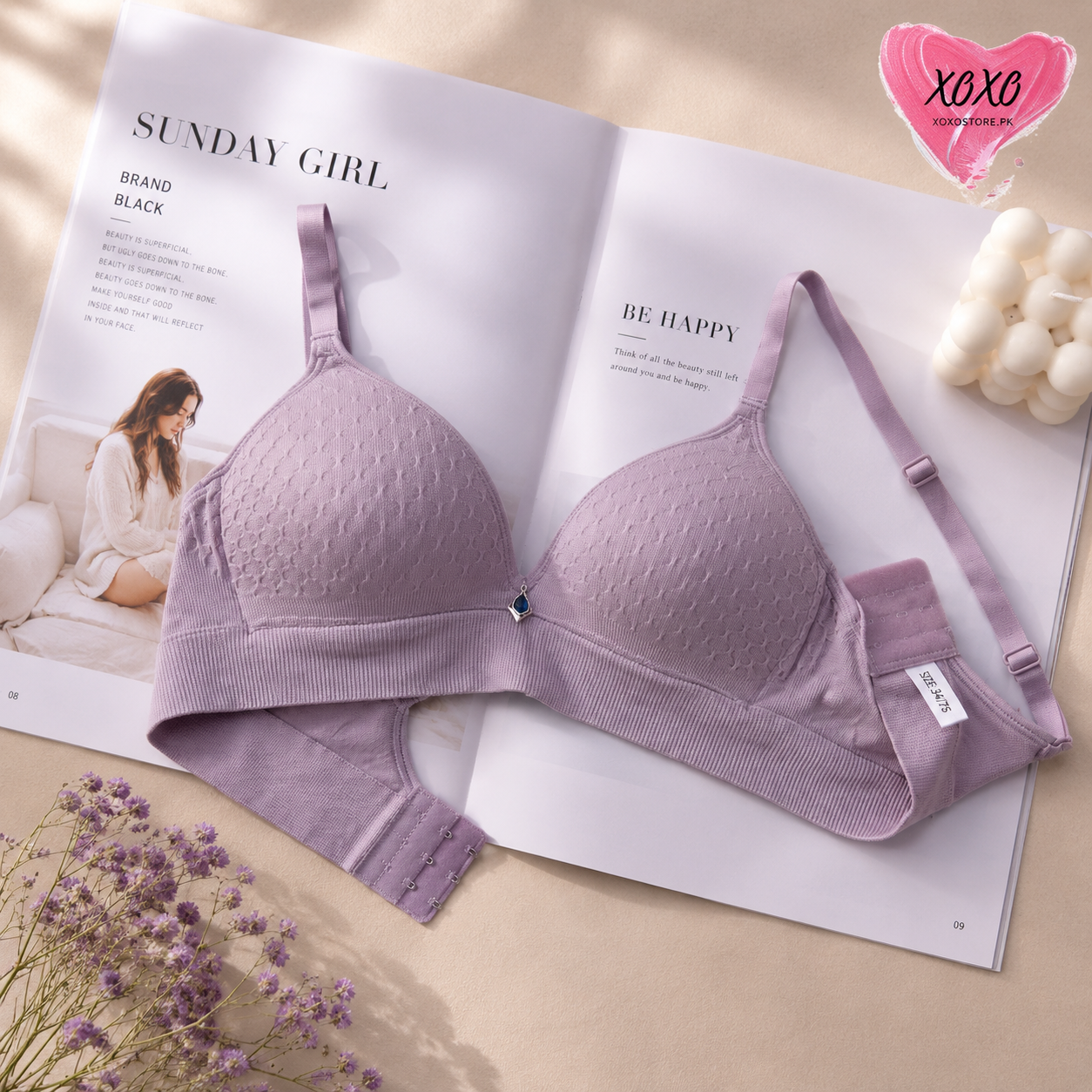 Xoxo Textured Very Soft Padded Daily Dear Bra — view 4