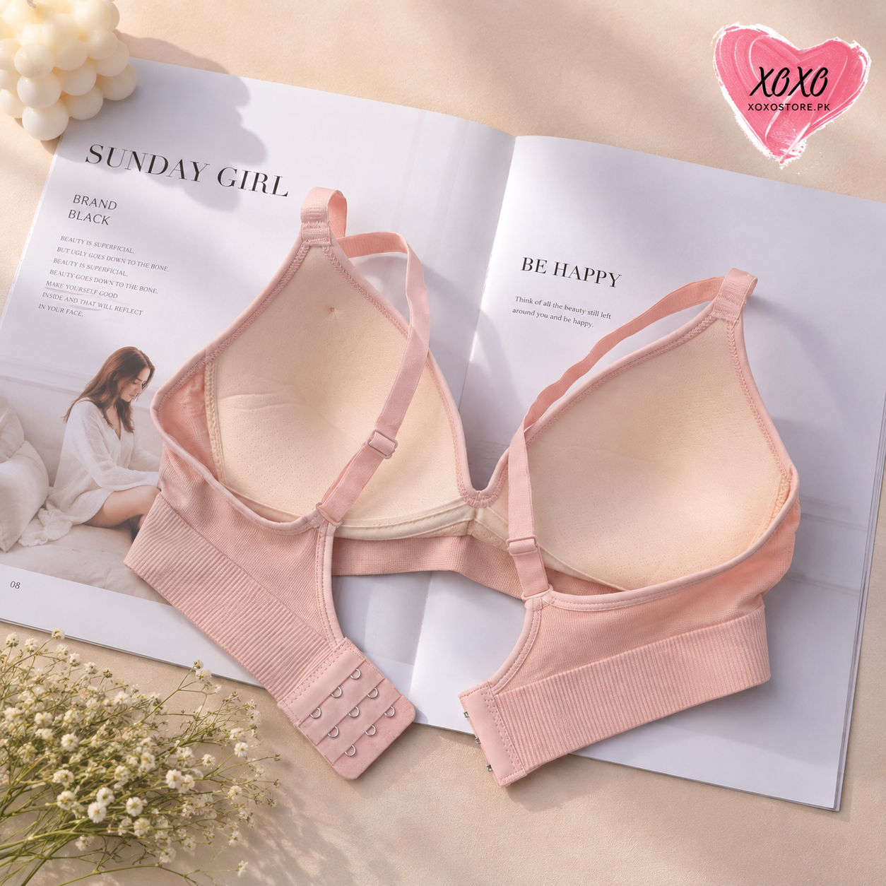 Xoxo Textured Very Soft Padded Daily Dear Bra — view 6